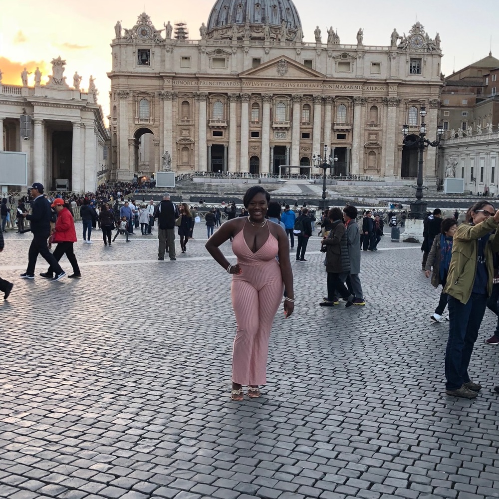 Pinstriped Pink Jumpsuit